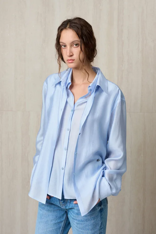 LAYERED PLACKET SHIRT CLOUD