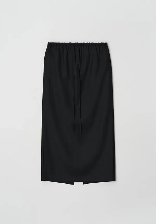 Banding maxi skirt (Black)