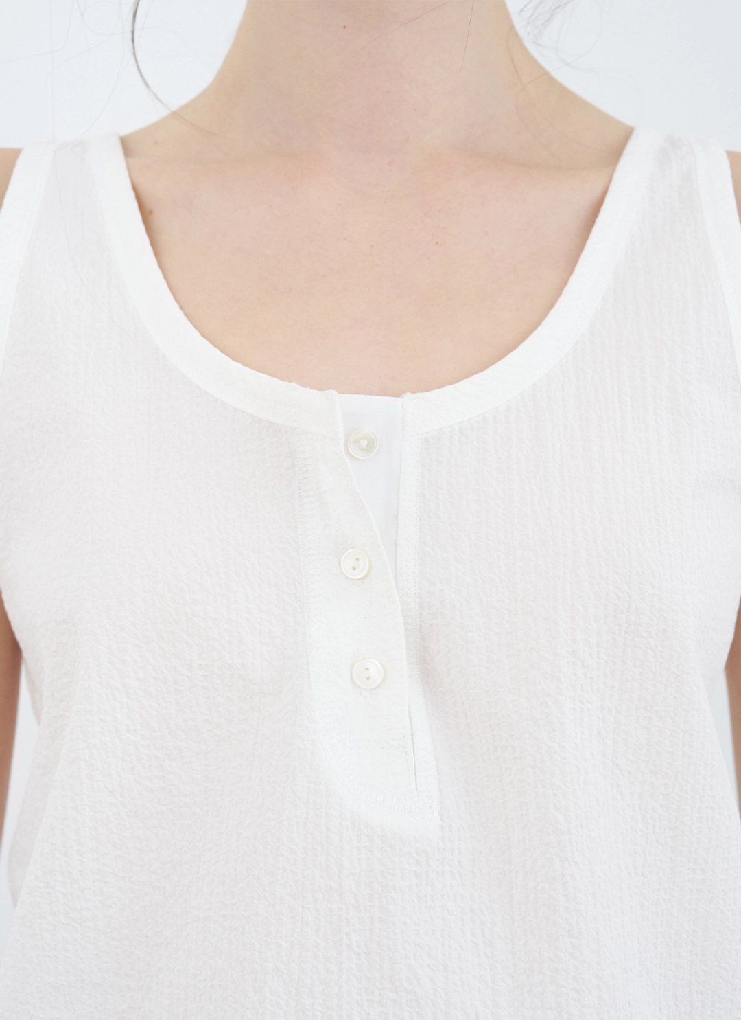 르닐 Elke Seersucker Sleeveless (Ivory) 상품 이미지 2