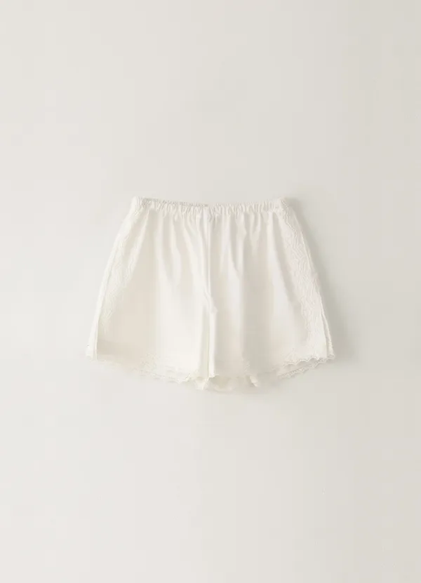 5TH / Lace Shorts - White