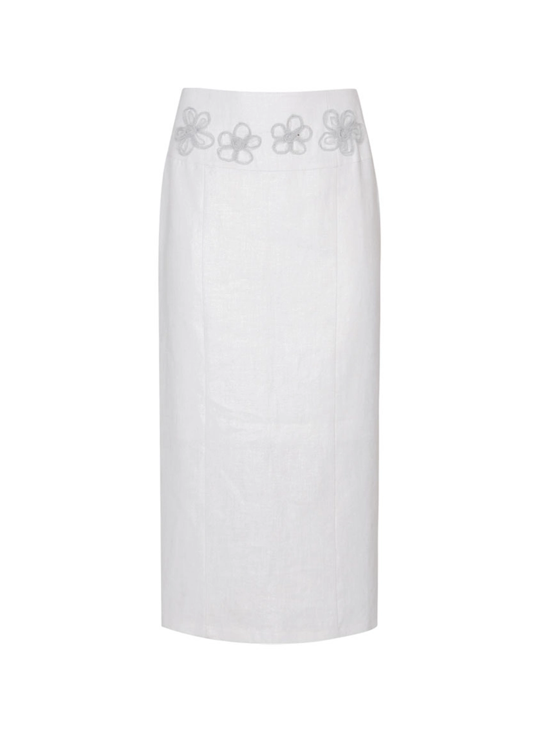 루루서울 Shiny Flower Skirt (White) 상품 이미지 3