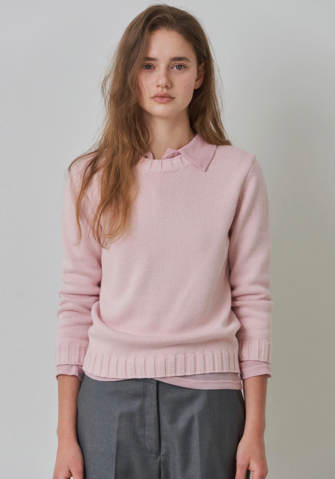 이브세이지 [1차 리오더] Regular fit knit (Pink) 상품 이미지 2