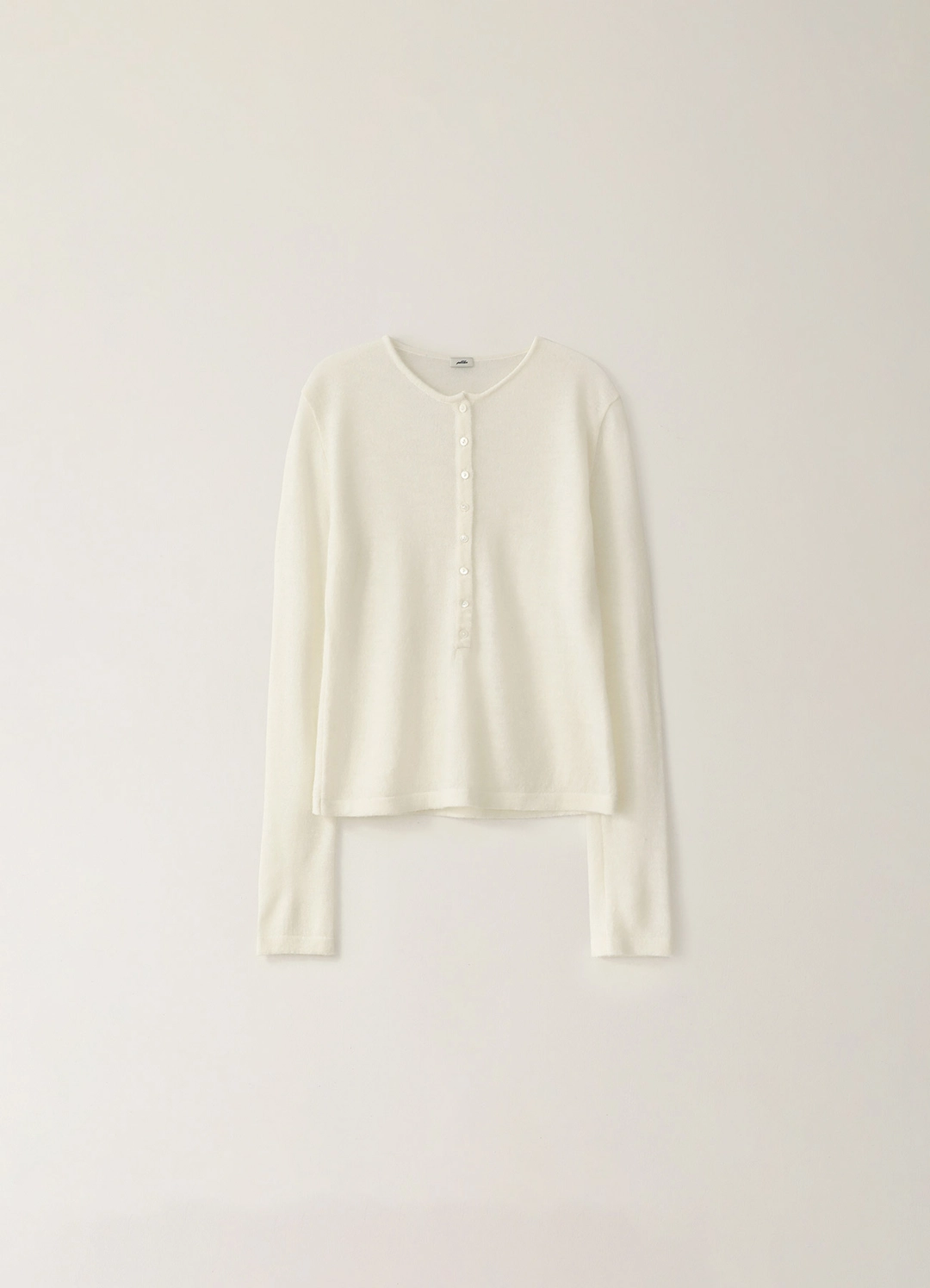 페블엠 Kid Henry Neck Knit - Ivory (10월 말 순차배송) 상품 이미지 1
