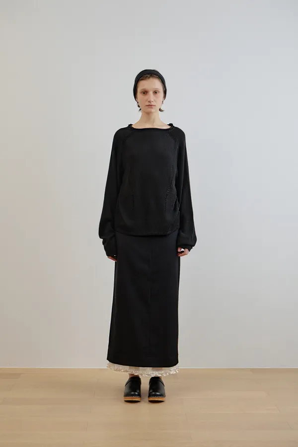 carrie boat neck pullover_black