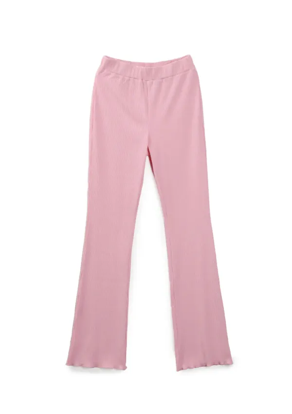 Mused Easy Bootscut Pants - Pink