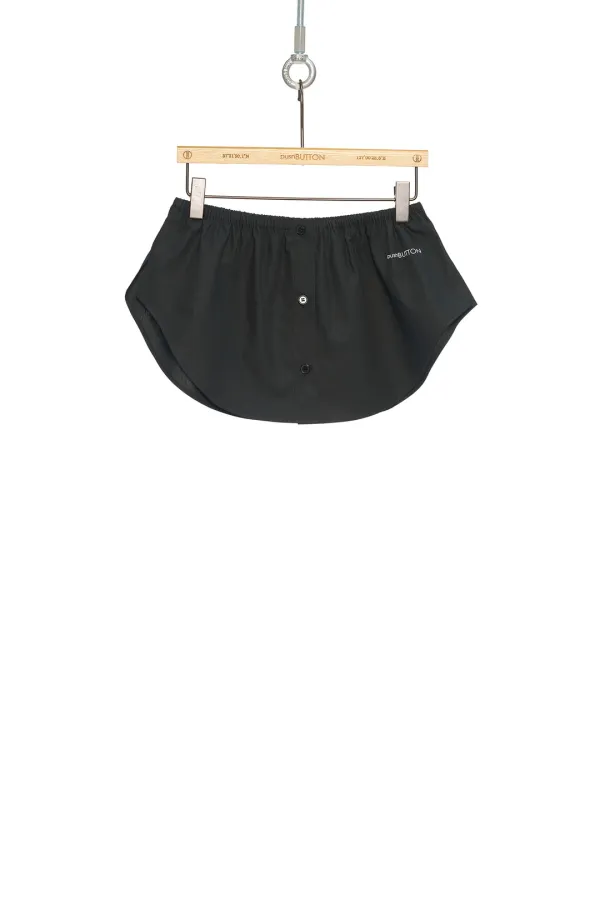 PS26 BLACK SHIRT HEM MOTIF MINI SKIRT