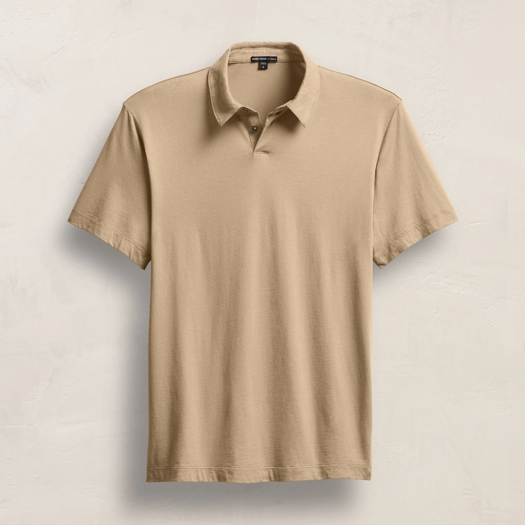 제임스펄스 Brushed Lotus Polo - Light Khaki 상품 이미지 1