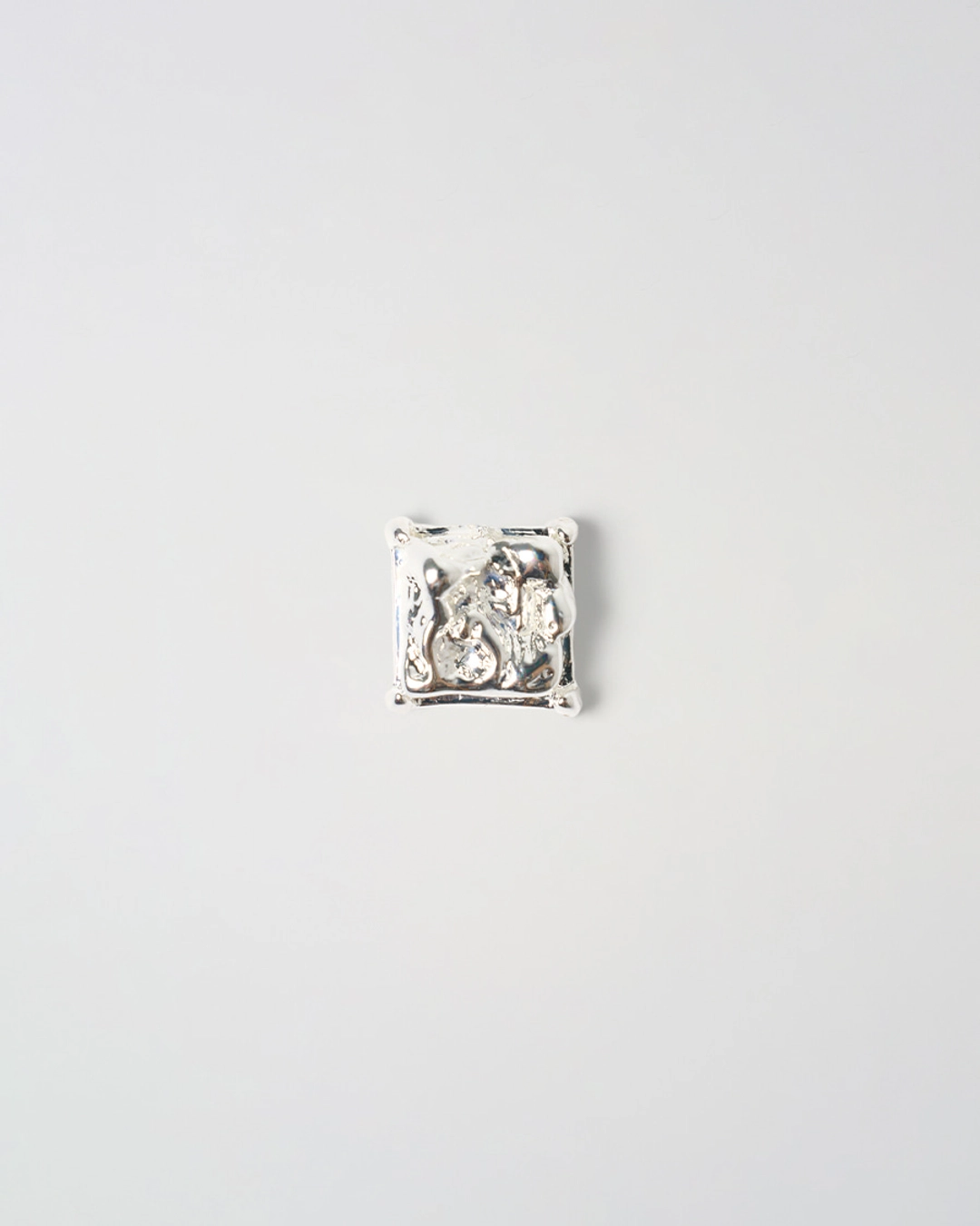 누아르나인 Melted Square Earrings [SILVER] 상품 이미지 1
