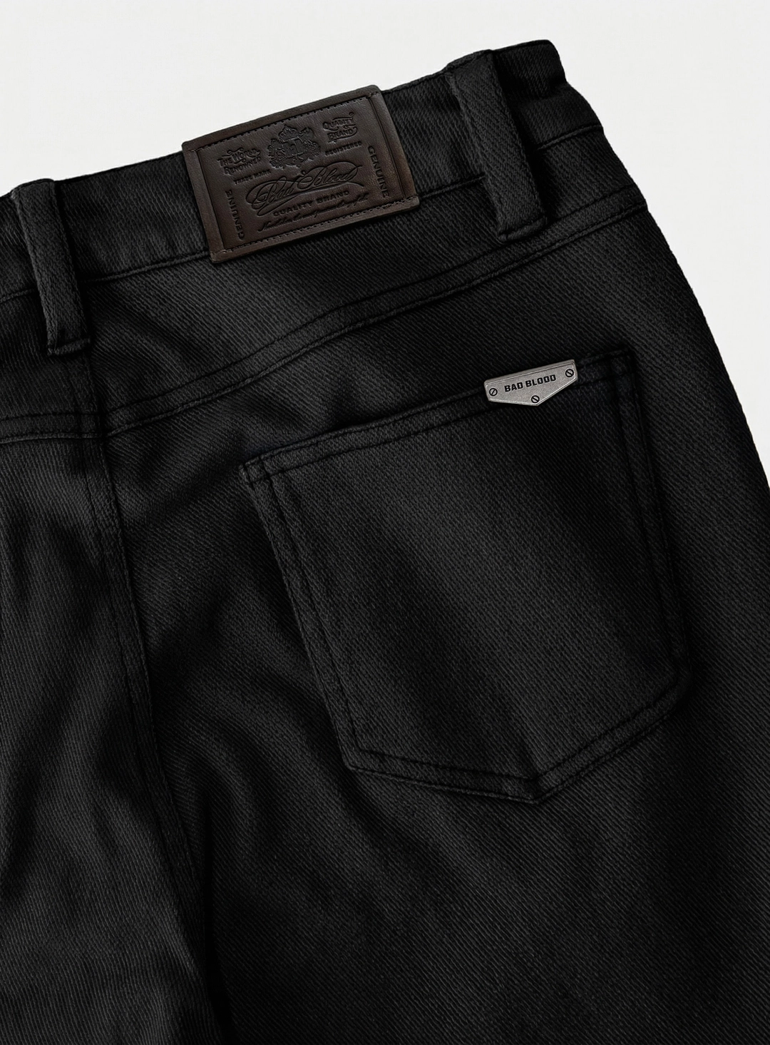 배드블러드 [w-pts26-070] 702 Low-Rise Bootcut Pants - Black 상품 이미지 3