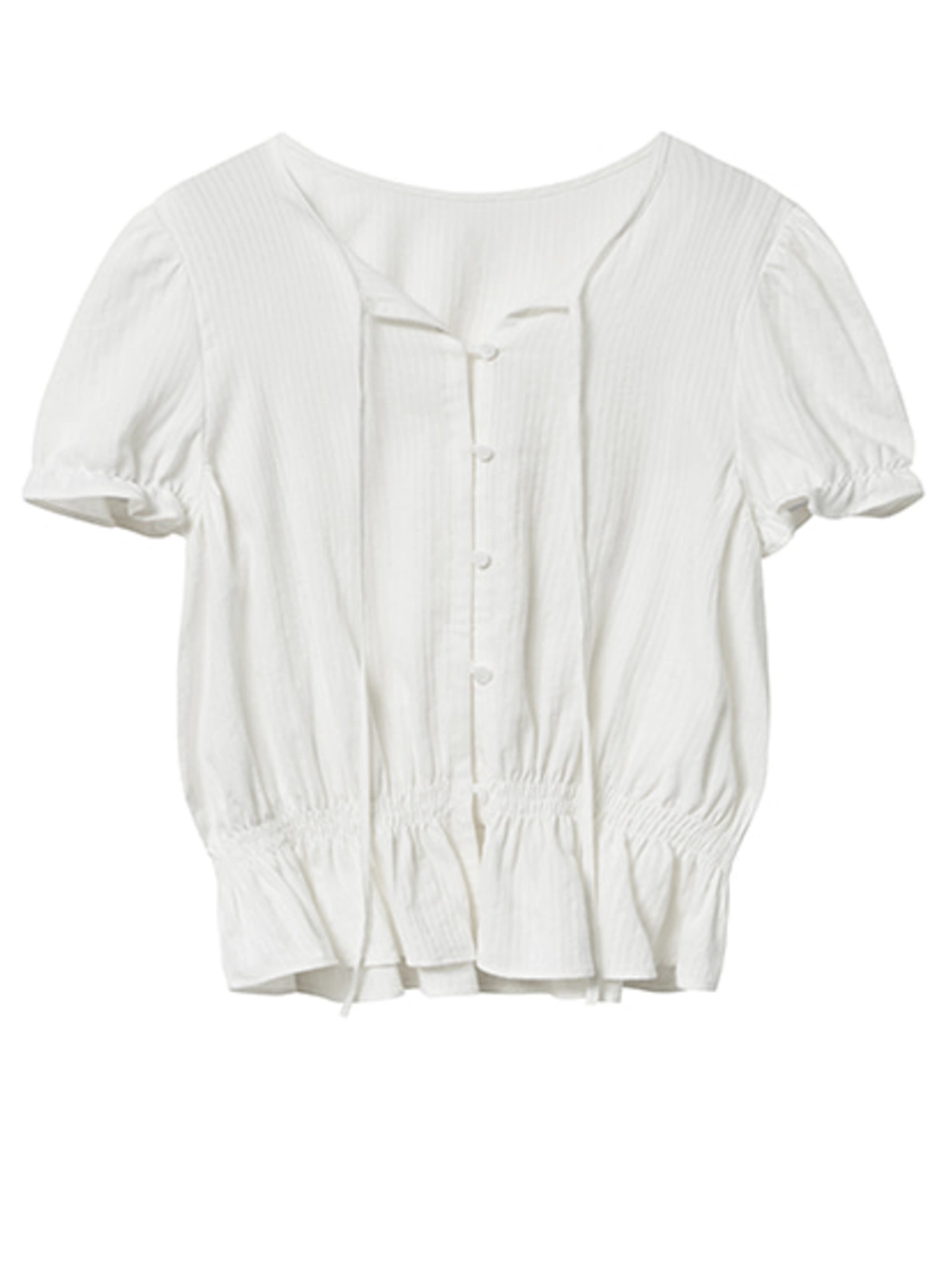 쏘이르 PUFF SLEEVE COTTON BLOUSE - IVORY 상품 이미지 1