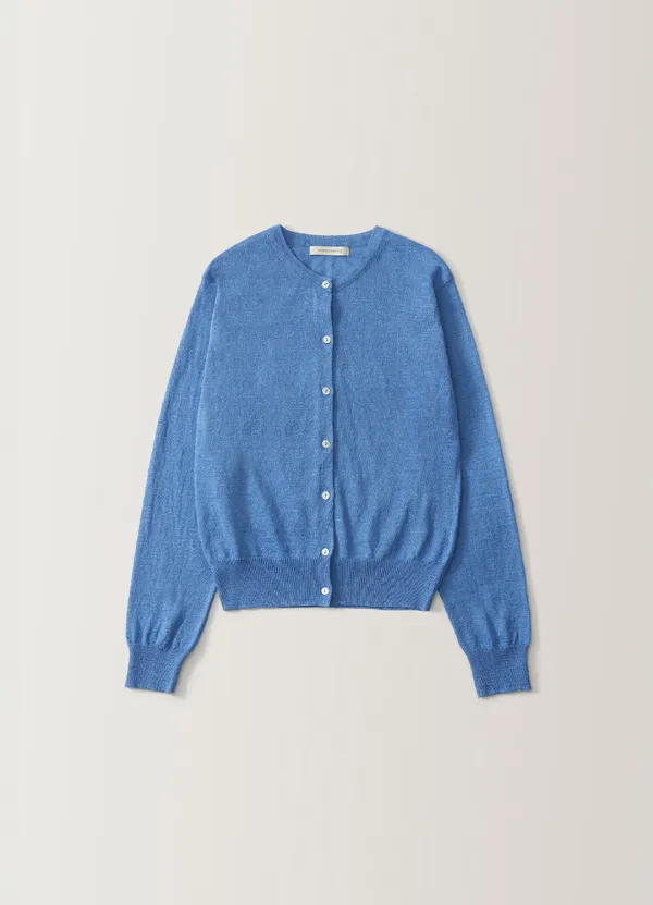 Rola linen cardigan (Marine blue)