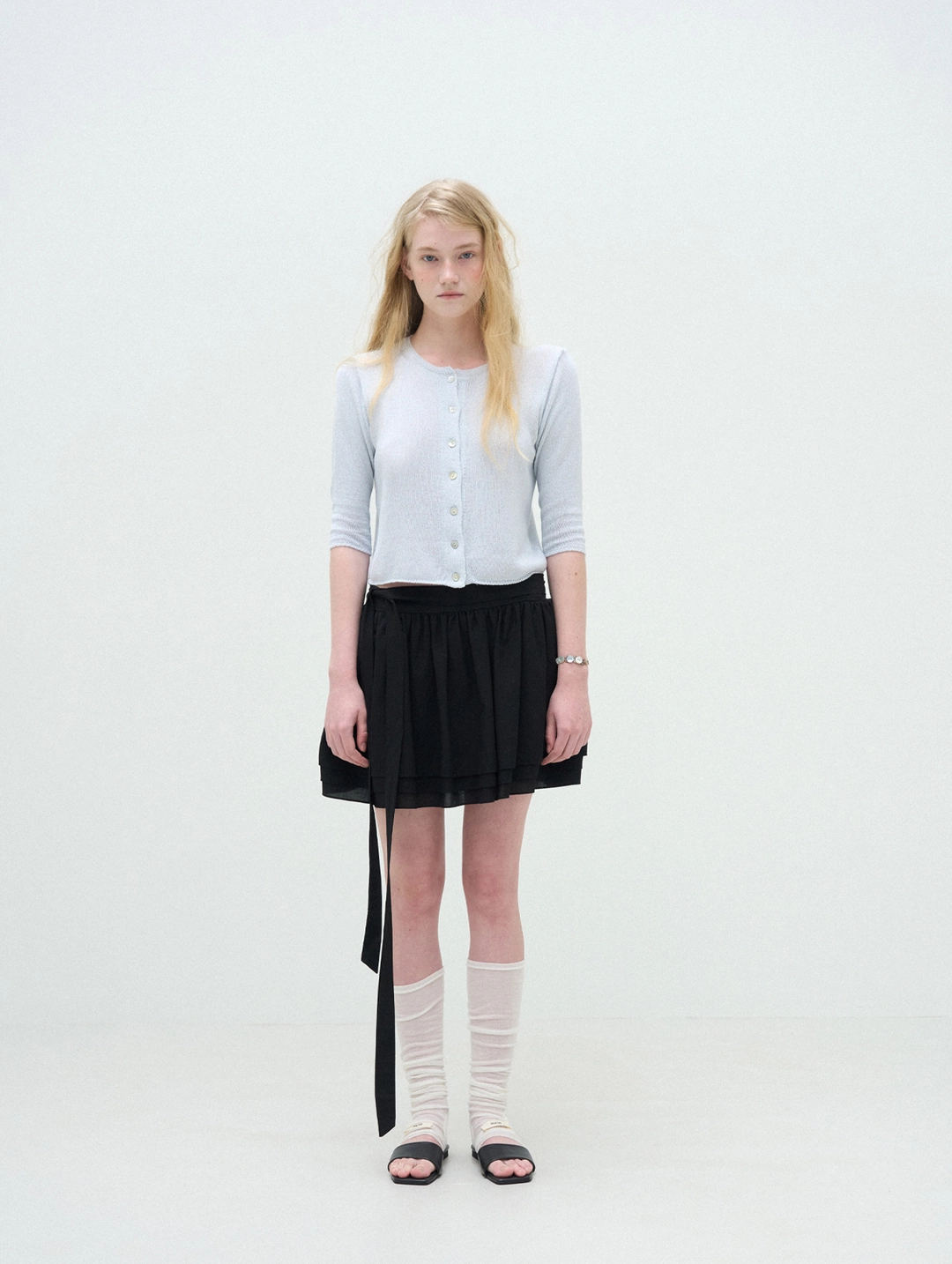 포에토 Heart paper cardigan - mute blue [2nd] 상품 이미지 2