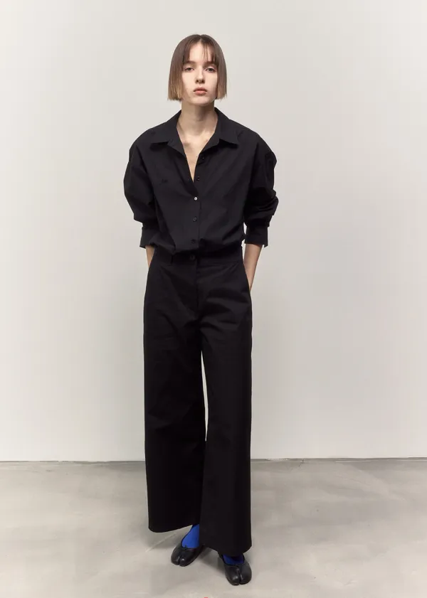 [ 바로배송 ] [ 2차 리오더 ] WIDE POCKET PANTS [BLACK]