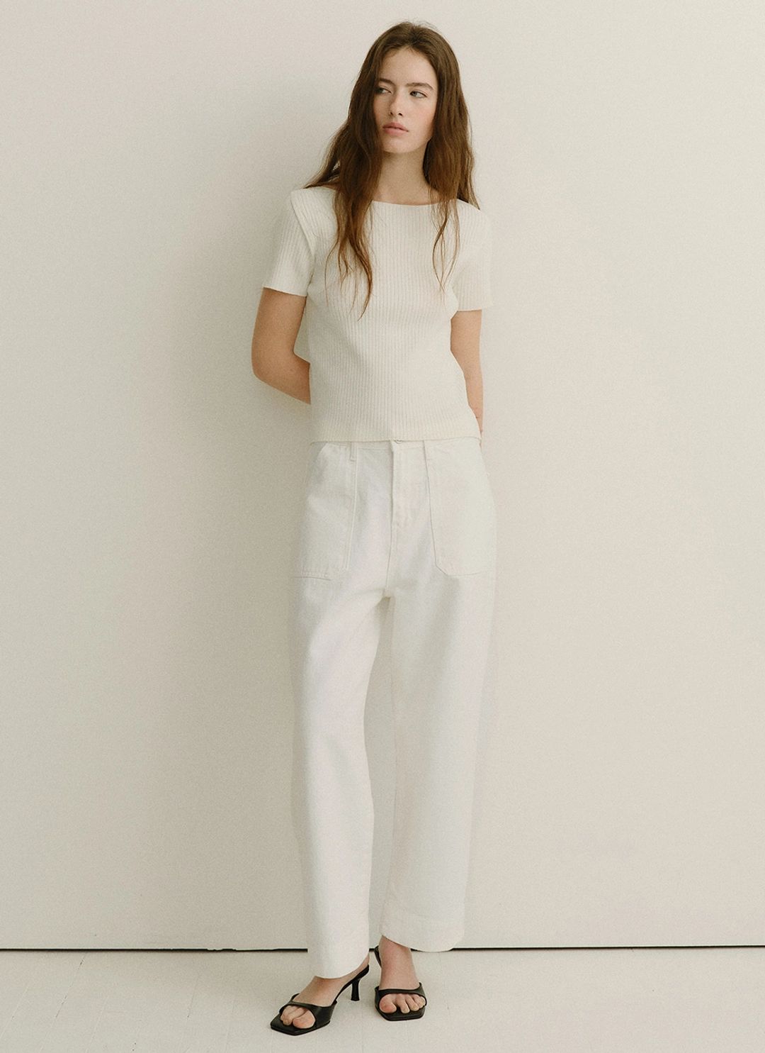 르닐 Niko Ribbed Knit (Ivory) 상품 이미지 3