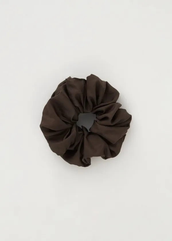 Silky Scrunchie M(Brown)