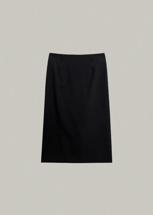 julia midi skirt (black)