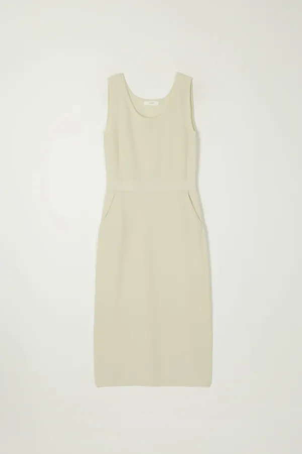 WILLA WHOLEGARMENT KNIT DRESS_CREAM