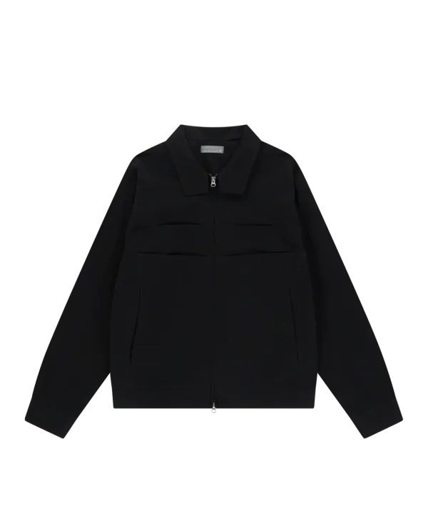 LAYER COTTON JACKET [BLACK]