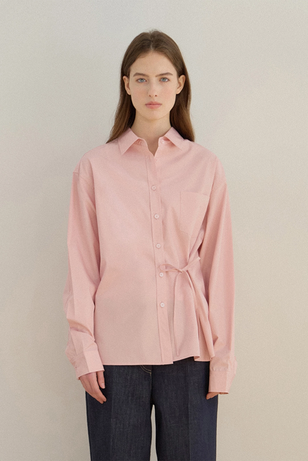 샤드라마 WRAP STRING SHIRT [PINK] 상품 이미지 2