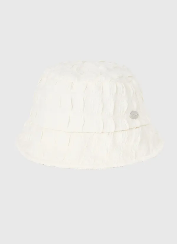 Soft shirring light bucket hat - 2color