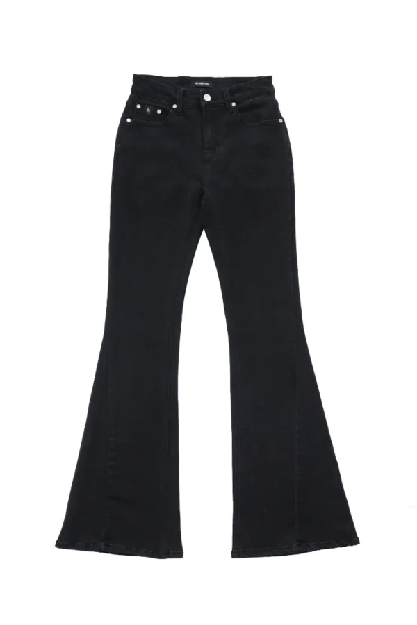 PLAIN BASIC DENIM PANTS BLACK