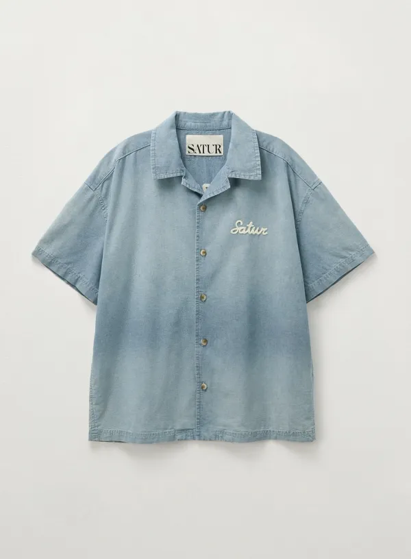 Bon Voyage Denim Shirt - Light Blue