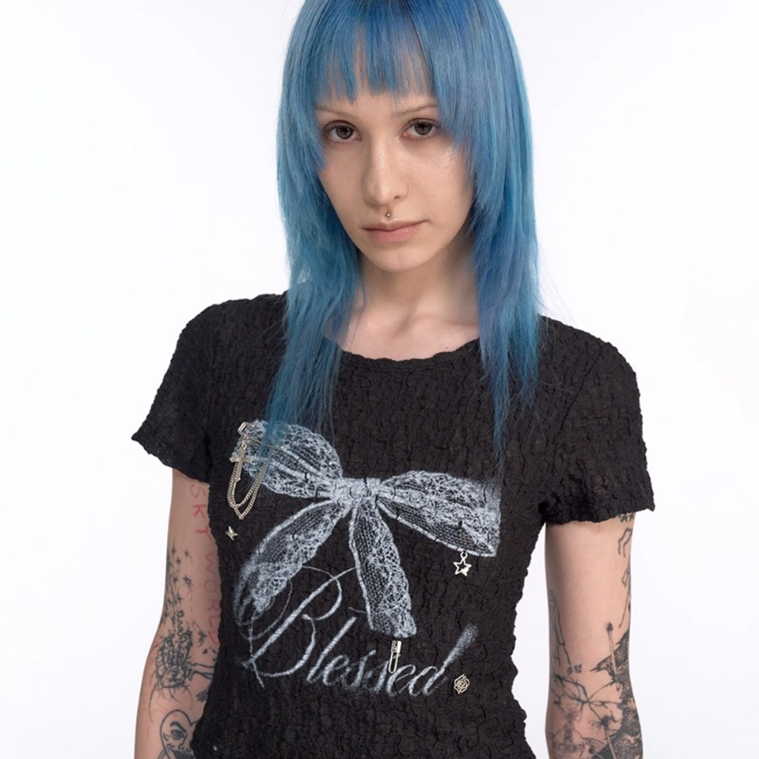 2000아카이브 [REORDER] BLESSED T (BLACK) 상품 이미지 2