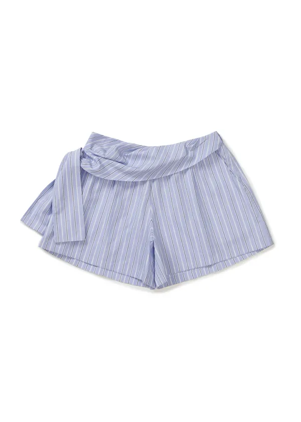 STRIPED SLEEP SHORTS (SKY BLUE, BLUE)