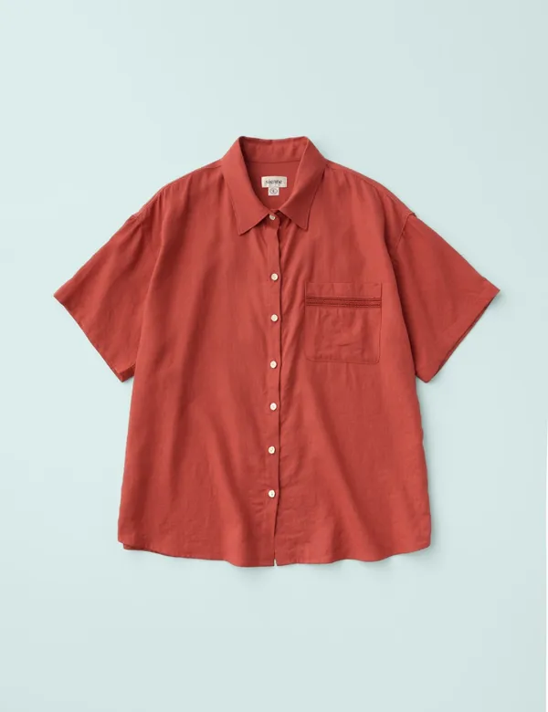 Paul Linen Shirt (Red)