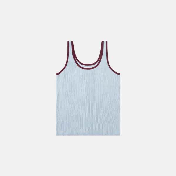 SIKN2142 마린 실키 슬리브리스 니트_Powder blue