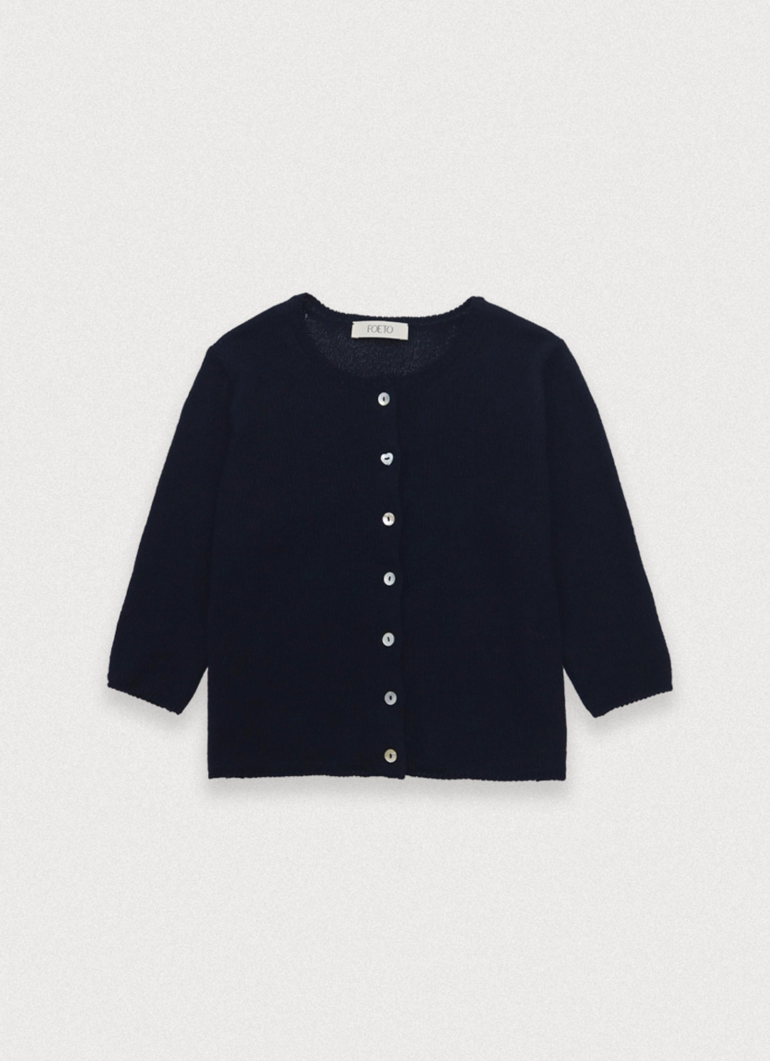 포에토 Heart paper cardigan - navy 상품 이미지 1