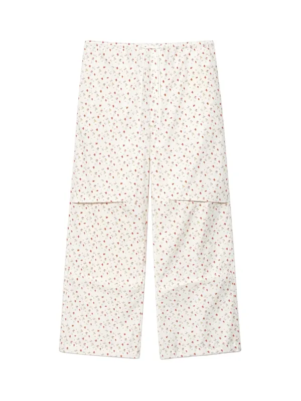 SUMMER TIME PARACHUTE PANTS (STRAWBERRY BOW)