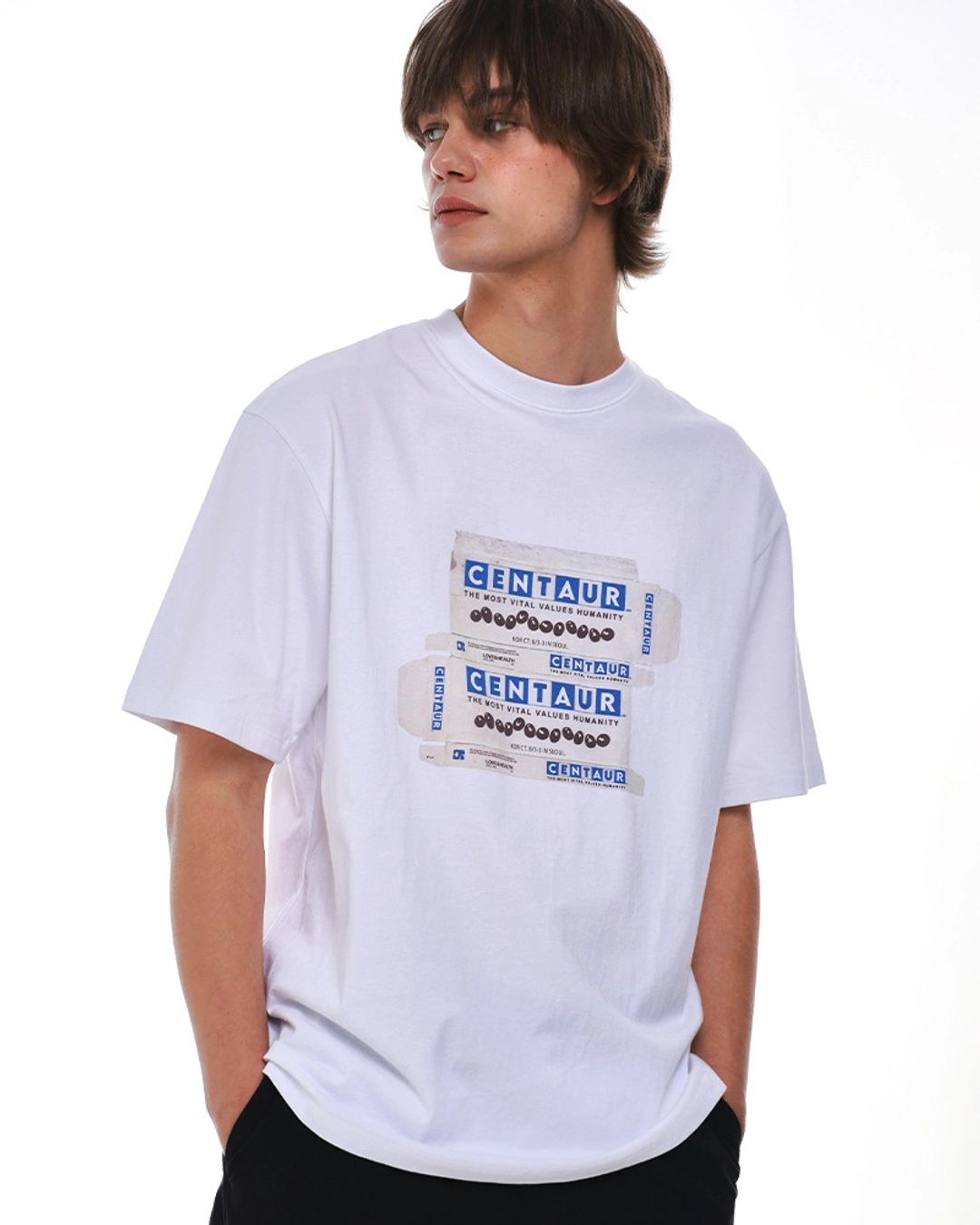 센토르 CENTAUR CHOCOLATE BOX T-SHIRT_WHITE 상품 이미지 2