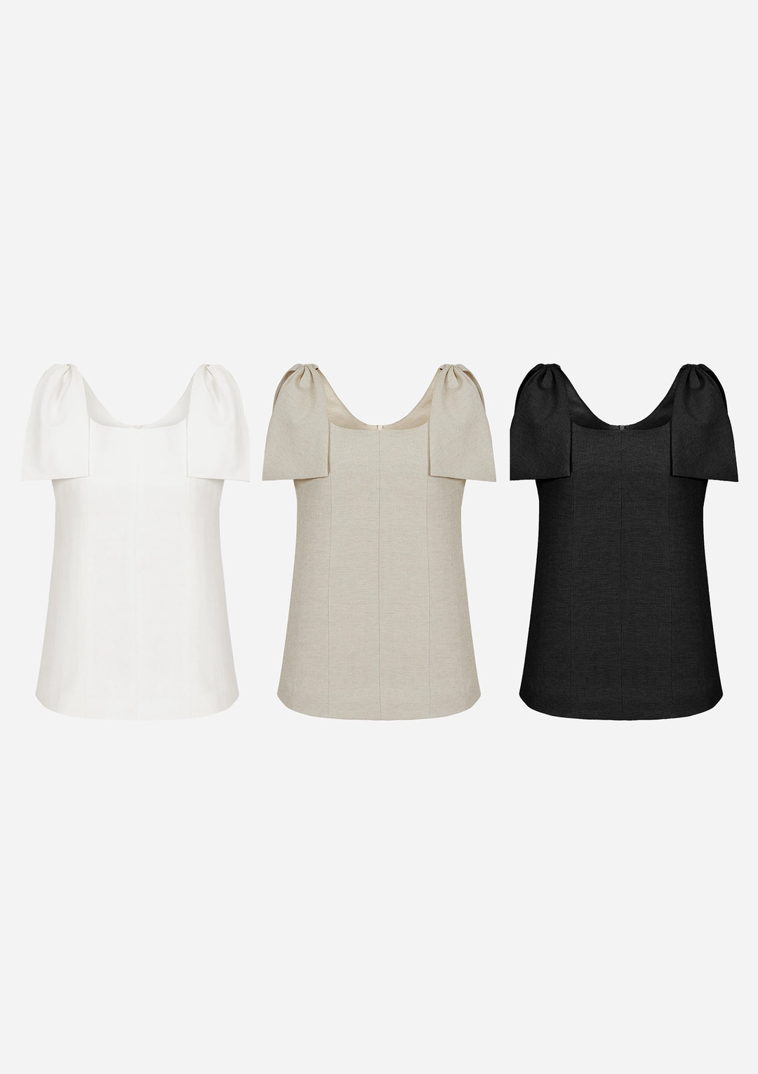 더로랑 Pure linen bow top 상품 이미지 2