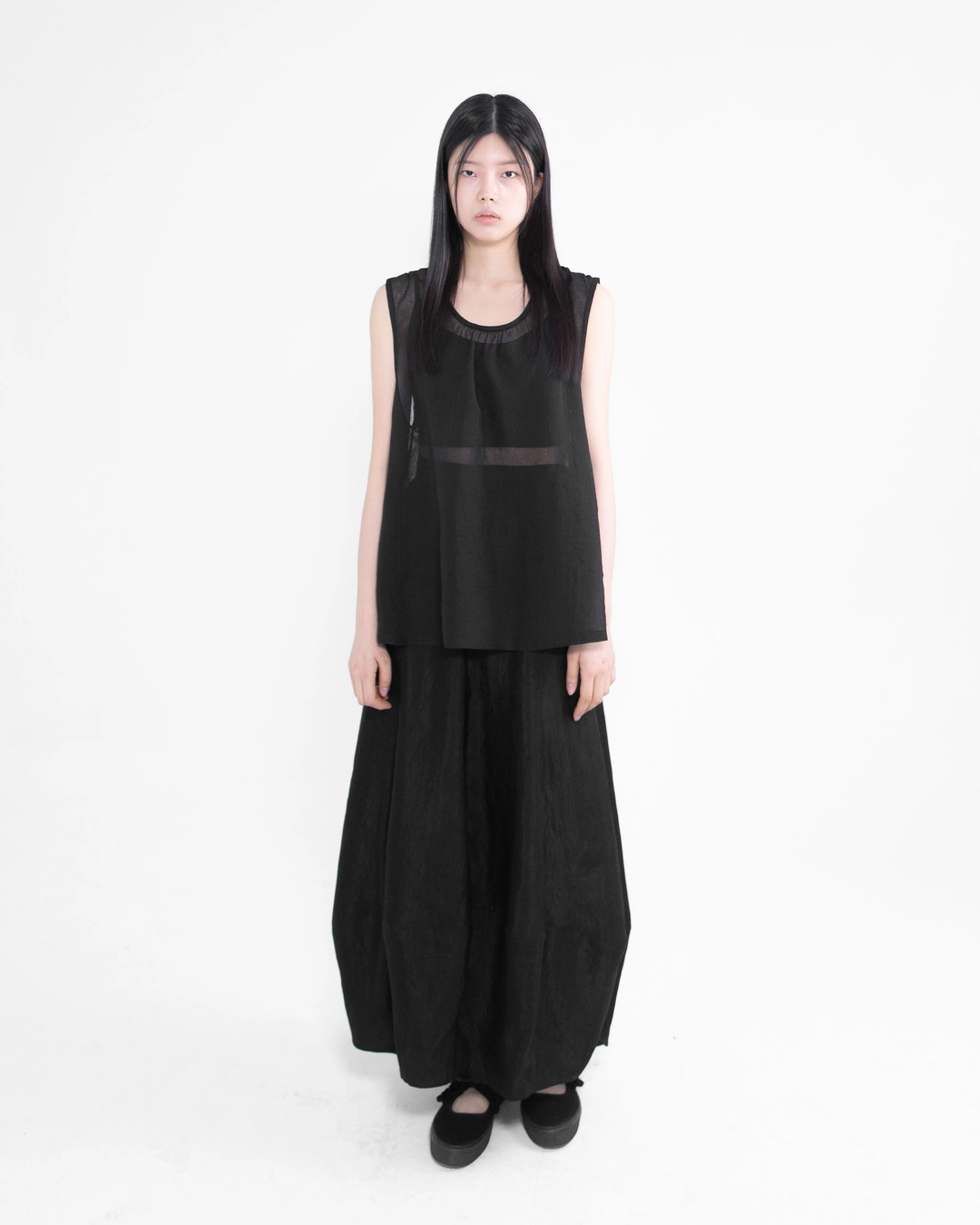유노이아 organza shirring top 상품 이미지 2