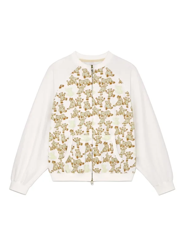 TEDDY JERSEY ZIP UP (MILK BEAR)