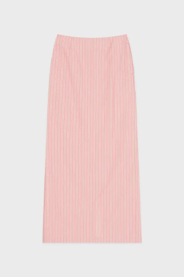 Stripe Maxi Skirt (Pink)