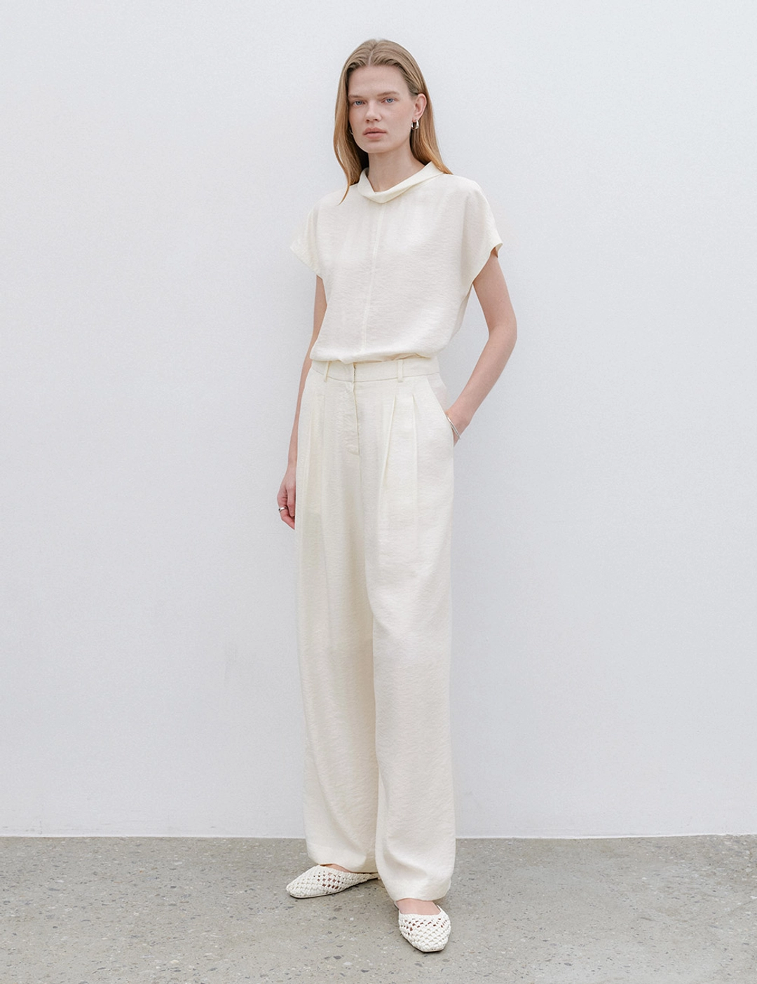 노미나떼 3rd / Riviera Long Pants (Ivory) 상품 이미지 2
