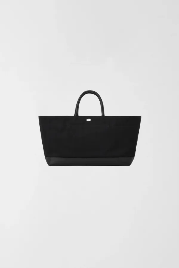 CANVAS BOAT BAG_HERRINGBONE BLACK_OE2G2MBA40HBK
