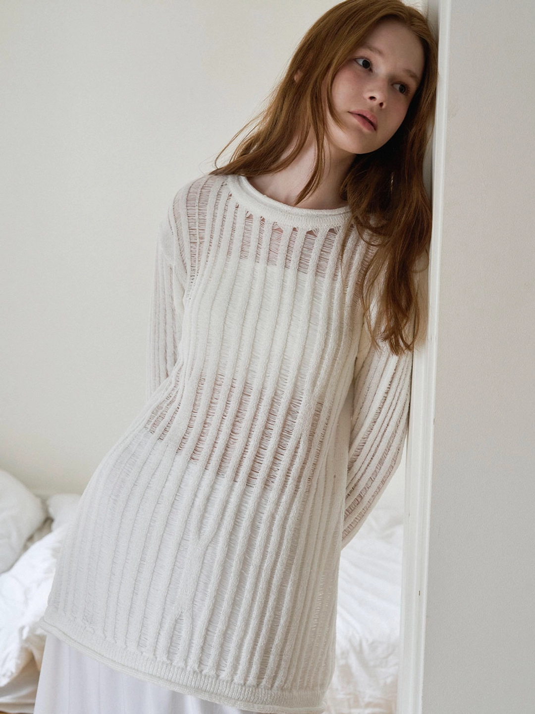 쏘이르 (3COLOR)SEE THROUGH SUMMER KNIT 상품 이미지 1