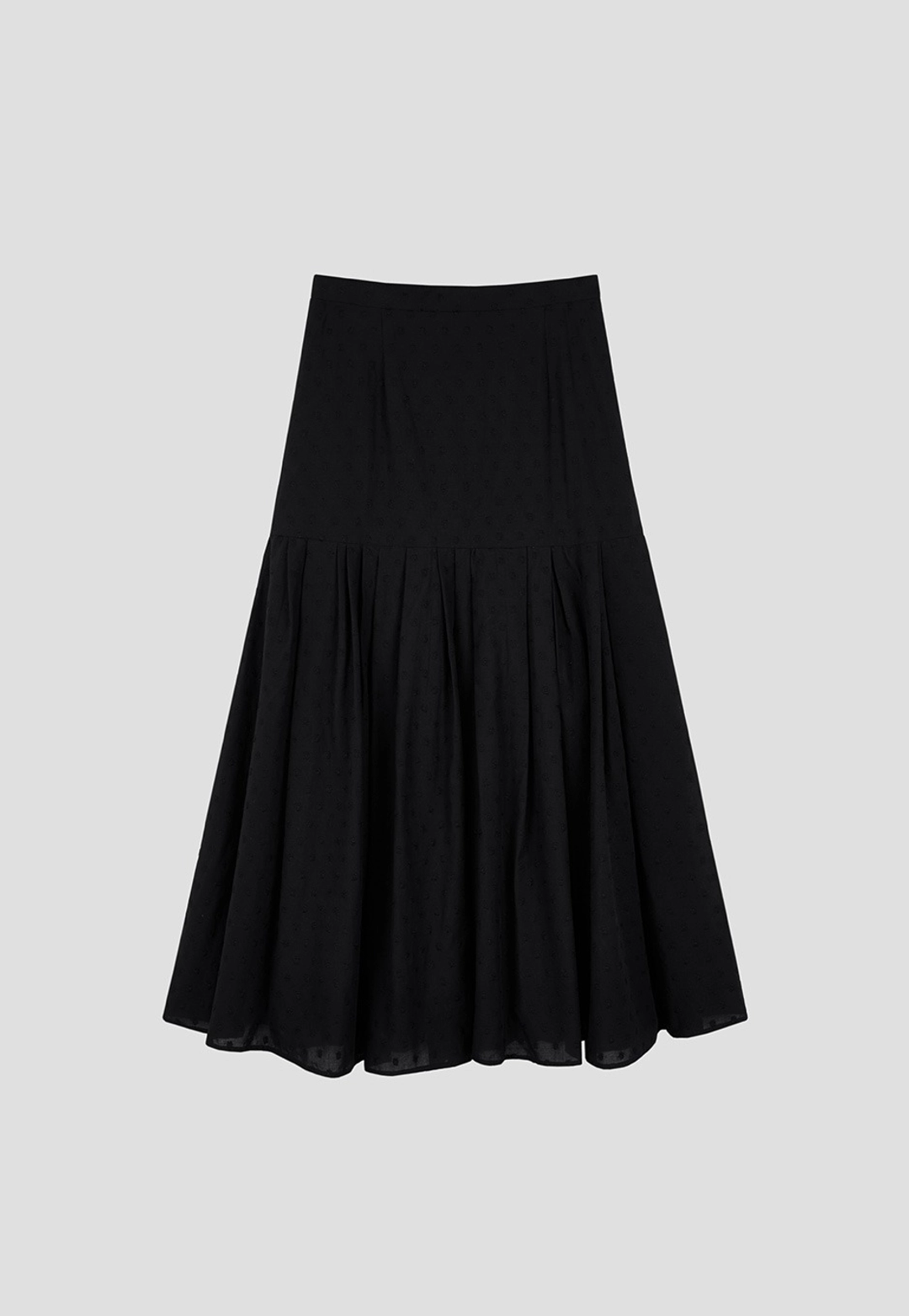 오픈도어 [M-size 6월 5일 순차배송]Embroidery flare skirt Black 상품 이미지 3