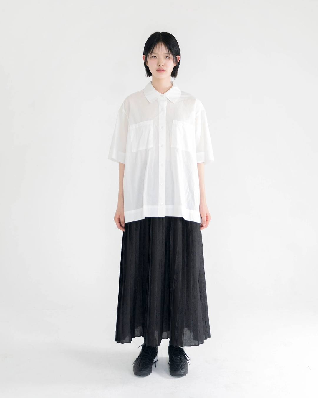 유노이아 crinkle pleats skirt (open, 단독 주문 시 선발송) 상품 이미지 2