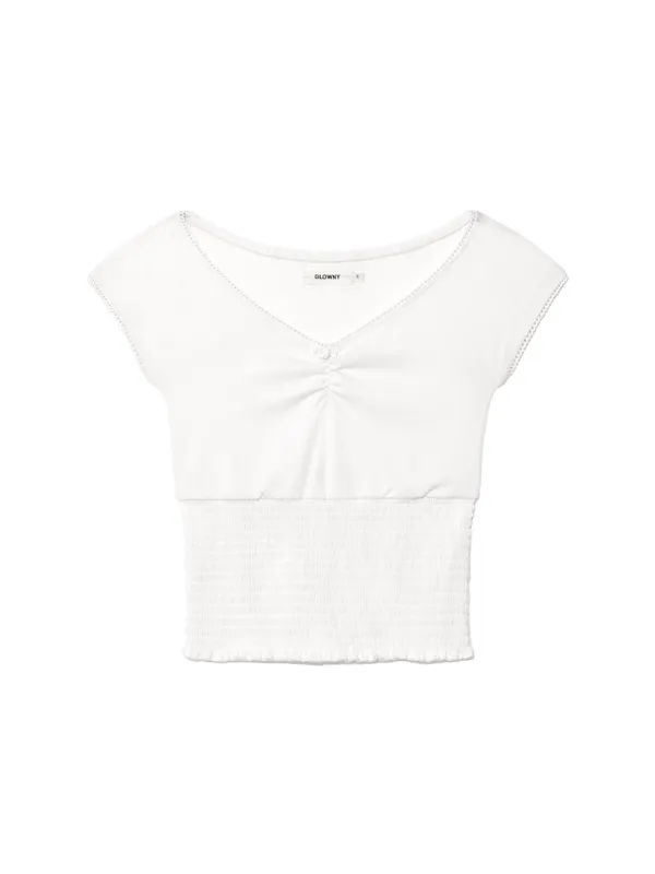 PEEKABOO SMOKE TEE (WHITE)