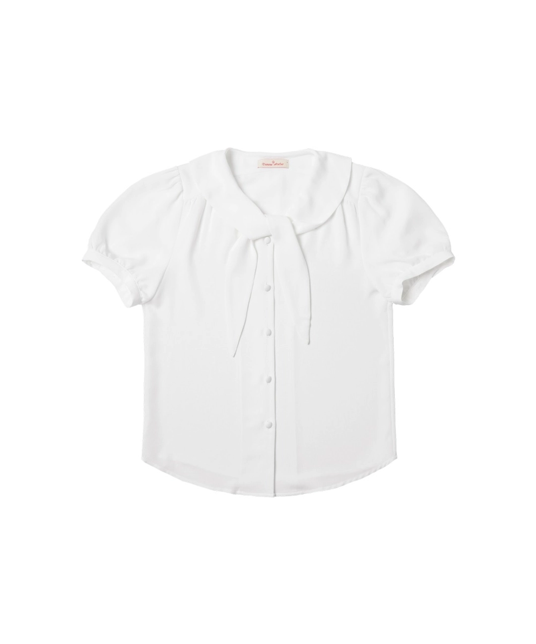 반원 아뜰리에 A3535 세일러 타이 블라우스_White 상품 이미지 1