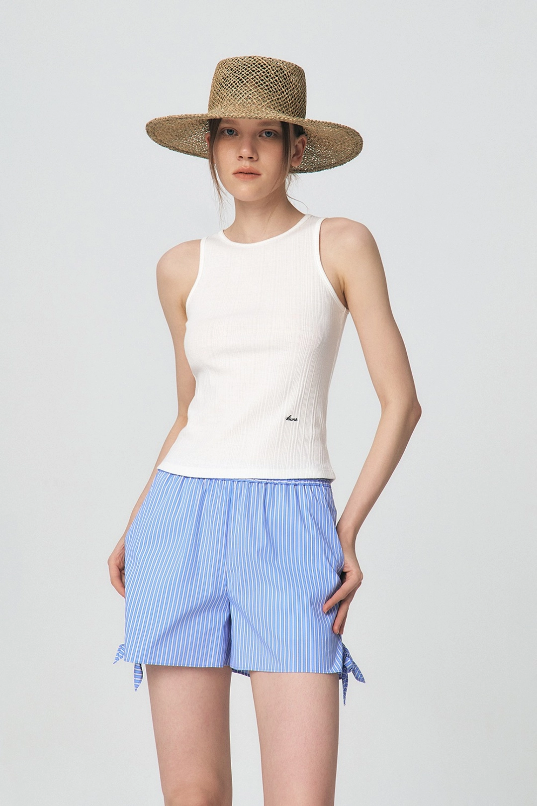 쿠메 [1st Re-order] Basic Tank Top, White 상품 이미지 2