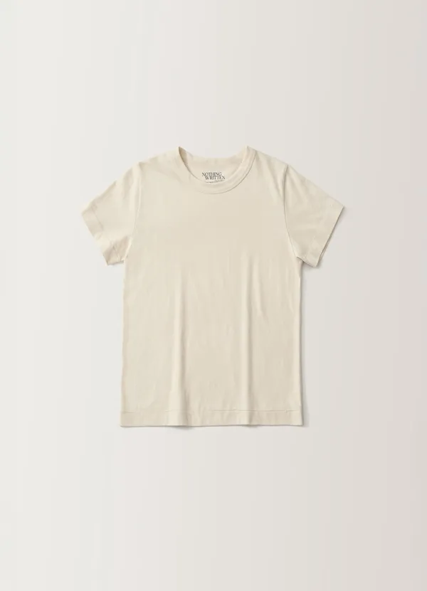 3RD / Standard washed t-shirt (Ivory)