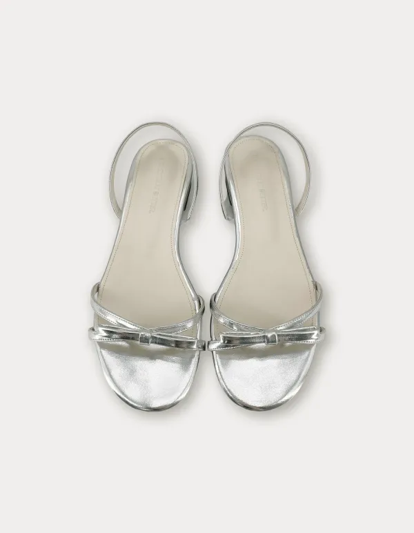 Bony Ribbon Sandal - Silver