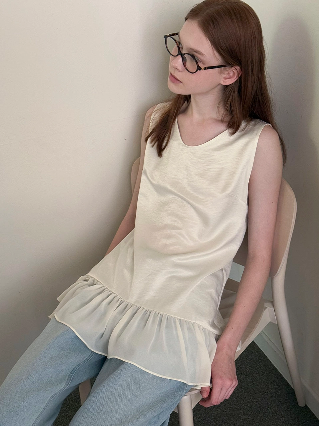 쏘이르 (2COLOR)SILKY CHIFFON MINI DRESS 상품 이미지 2