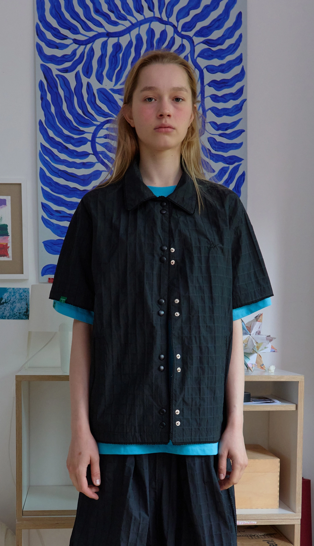 노컨텐츠 193. Textured Jacket _ Black 상품 이미지 1
