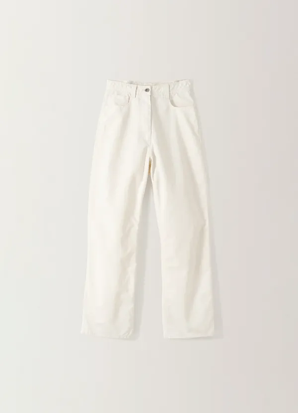 4TH / Eden washing pants (White)